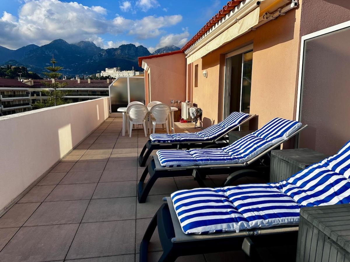 904 - Rooftop In Center, 100m Away Appartamento Mentone